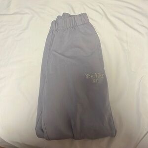 Brandy Melville/John galt purple New York sweatpants